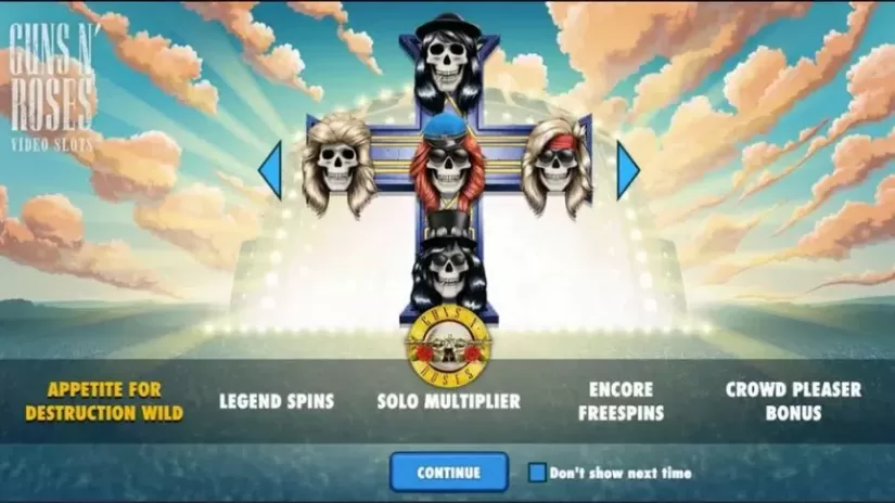 Guns N' Roses slot screenshot 3