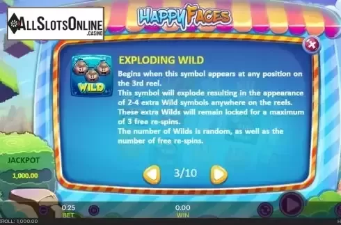 Exploding wild screen
