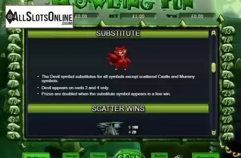 Substitute. Howling Fun from Eyecon