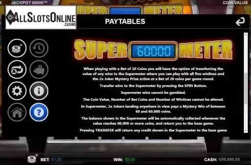 Super meter screen