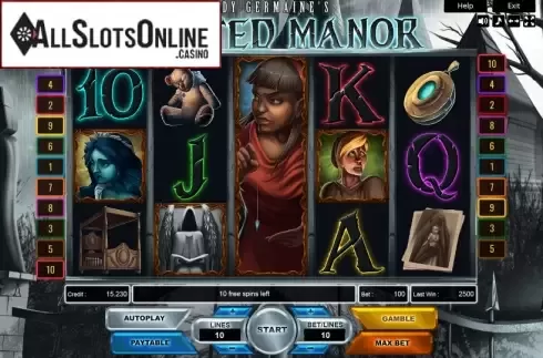 Reel Screen. Lady Germaines Haunted Manor from Platin Gaming