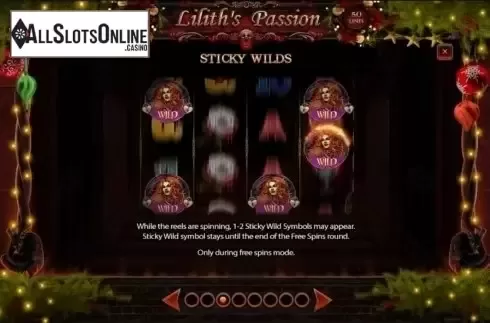 Features. Lilith's Passion Christmas Edition from Spinomenal