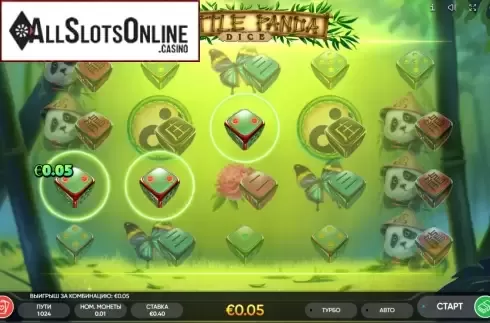 Win sreen. Little Panda Dice from Endorphina