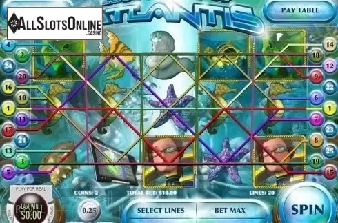 Screen4. Lost Secret of Atlantis from Rival Gaming