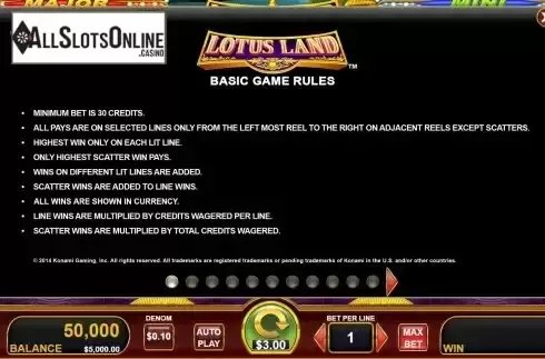 Rules Screen