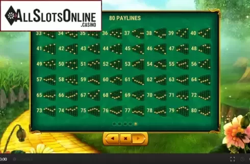 Paylines screen 2. Magic of Oz (Skywind Group) from Skywind Group