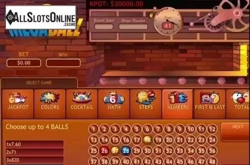 Screen 4. Mega Ball (Playtech) from Playtech