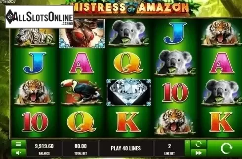 Reel screen. Mistress of Amazon from Platipus