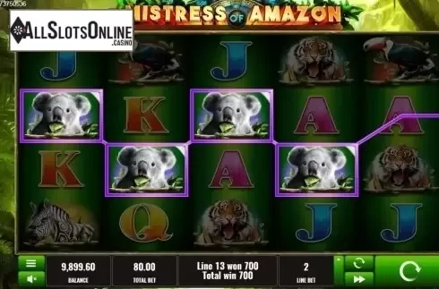 Win screen. Mistress of Amazon from Platipus