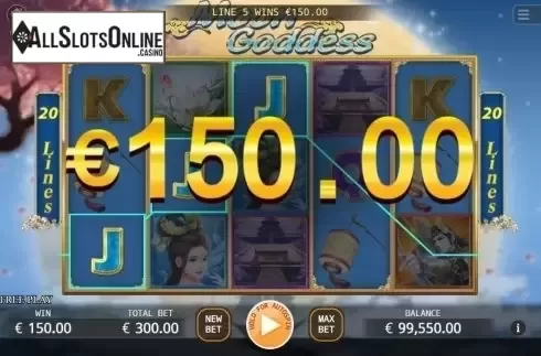 Win Screen 1. Moon Goddess from KA Gaming