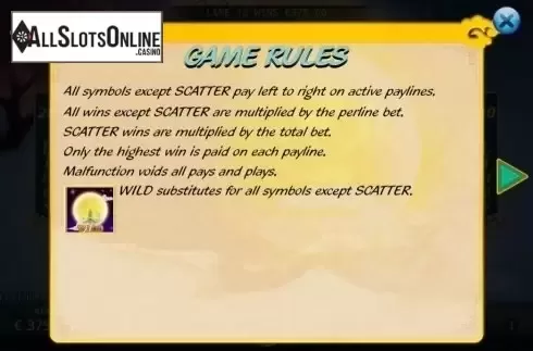 Game Rules. Moon Goddess from KA Gaming