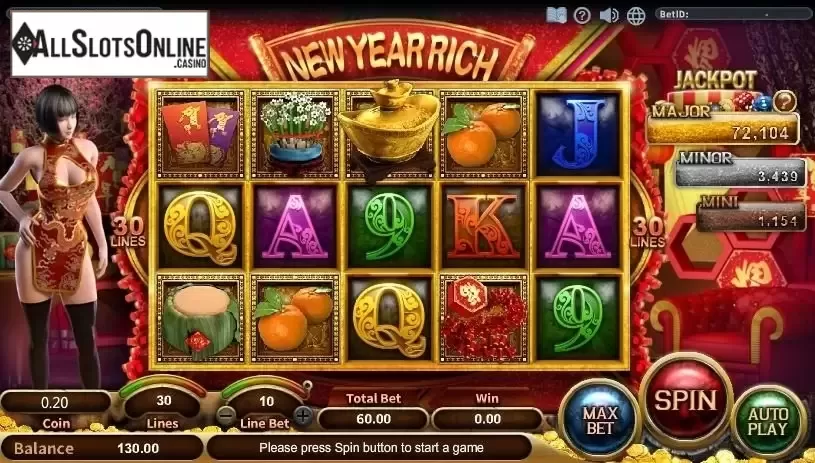 Reel Screen. New Year Rich from SimplePlay