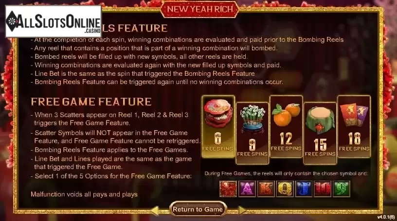 Features. New Year Rich from SimplePlay
