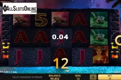 Win screen 1. Peles Paradise Extreme from High 5 Games