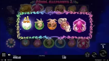 Pink Elephants 2 slot screenshot 3