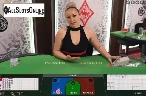 Game Screen. Punto Banco (Evolution Gaming) from Evolution Gaming