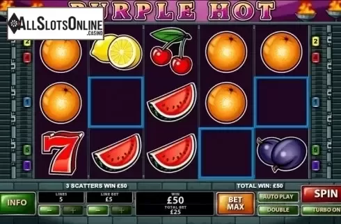 Win Screen 2. Purple Hot from Playtech