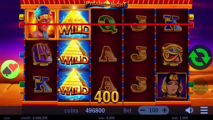 Pyramid of Light slot screenshot 3
