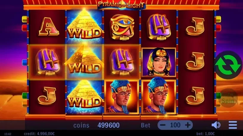 Pyramid of Light slot screenshot 2