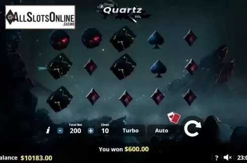 Reel screen. Quartz SiO2 from Lady Luck Games