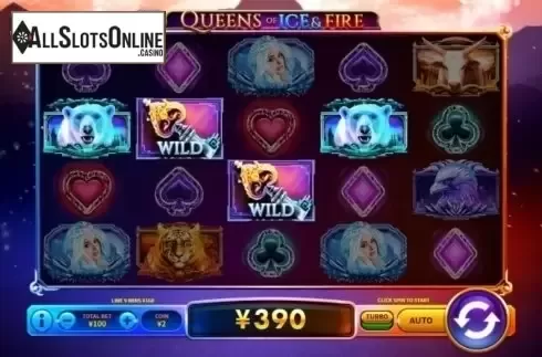 Win Screen . Queens of Ice and Fire from Skywind Group