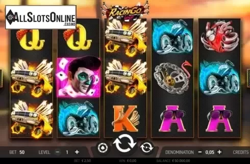 Reel screen. RacinGo Wild from FBM