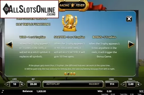 Features. Racing Fever from We Are Casino