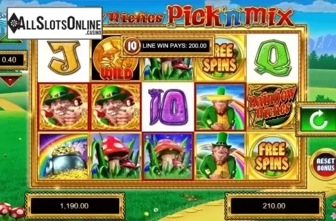 Game workflow . Rainbow Riches Pick'n'Mix from Barcrest