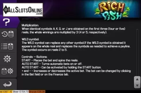 Feature screen 2. Rich Fish from Apollo Games