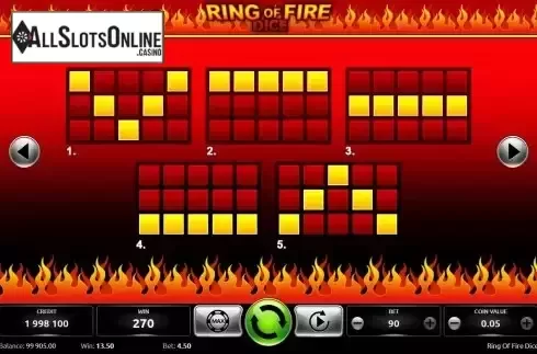 Paylines screen