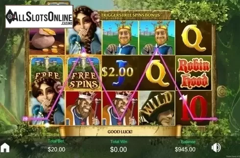 Win screen 2. Robin Hood and his Merry Wins from Revolver Gaming