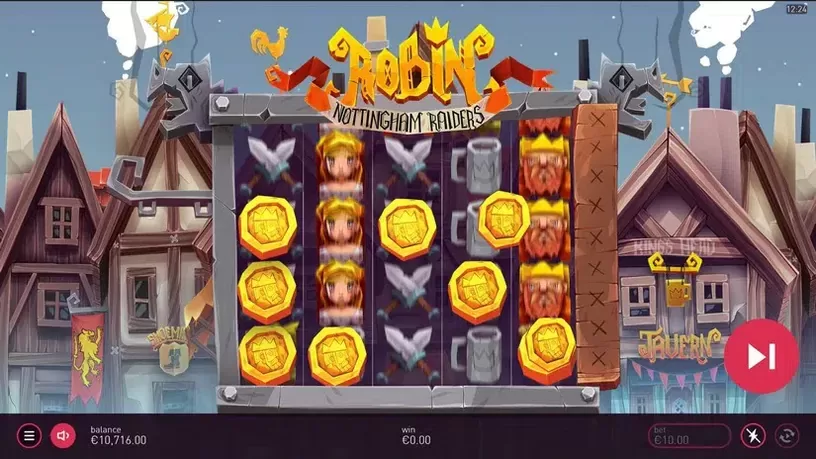 Robin – Nottingham Raiders slot screenshot 2
