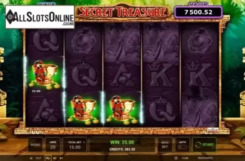Win Screen 3. Secret Treasure from Greentube