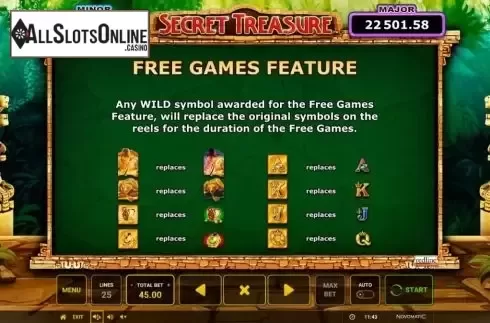 Game Rules 4. Secret Treasure from Greentube