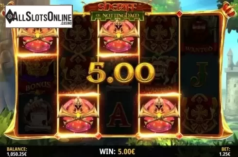 Win Screen 2. Sheriff of Nottingham from iSoftBet