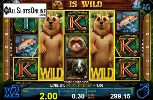 Win screen 2. Silver Creek Giant from Casino Technology