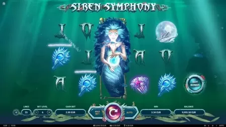 Siren Symphony slot screenshot 2
