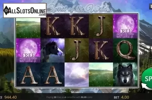 Game workflow screen 2. Spirit of the Wild from Genii