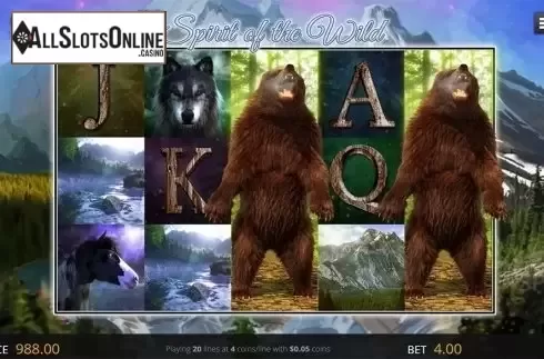 Game workflow screen. Spirit of the Wild from Genii
