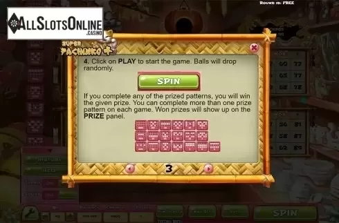 Paytable 3. Super Pachinko Plus from Salsa Technology