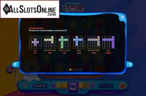 Paytable. Sweet Candy (Smartsoft Gaming) from Smartsoft Gaming