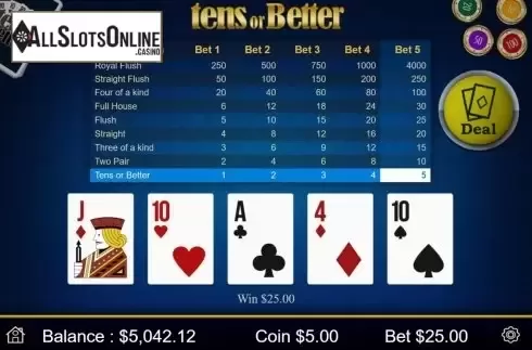 Win Screen. Tens or Better (Mobilots) from Mobilots