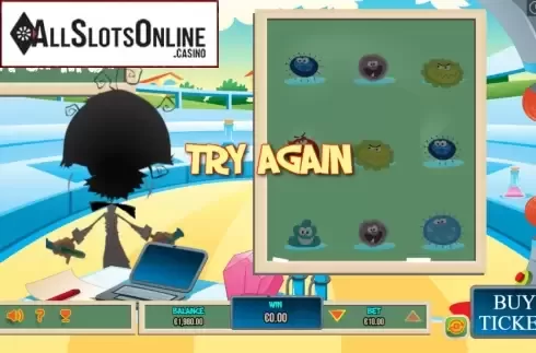 Lose Screen. The Alchemist Scratch from Pariplay