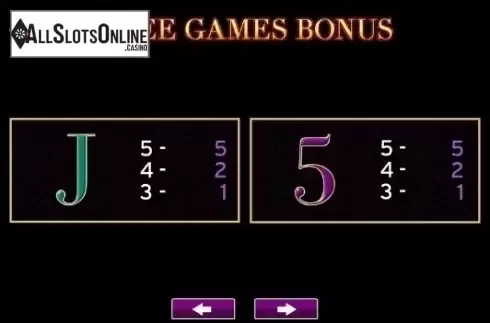 Paytable 4. The Empress Josephine from High 5 Games