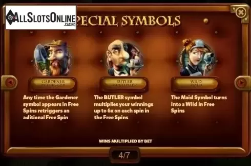 Paytable 4. The Sherlock Files from Red Rake