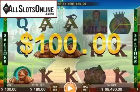 Win Screen. The Wizard of Oz (KA Gaming) from KA Gaming