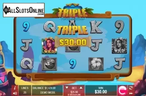 Triple Win screen