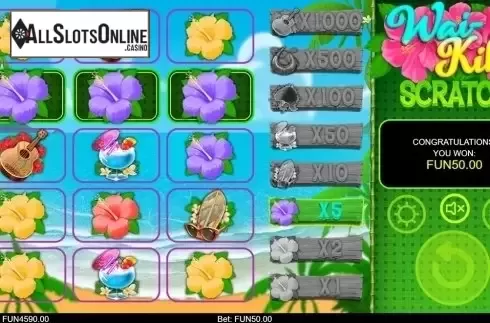 Game workflow 3. Wai-kiki Scratch from IronDog