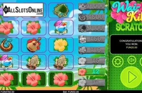Game workflow 2. Wai-kiki Scratch from IronDog