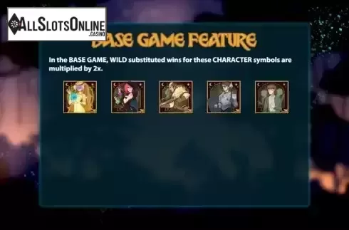 Wild feature screen